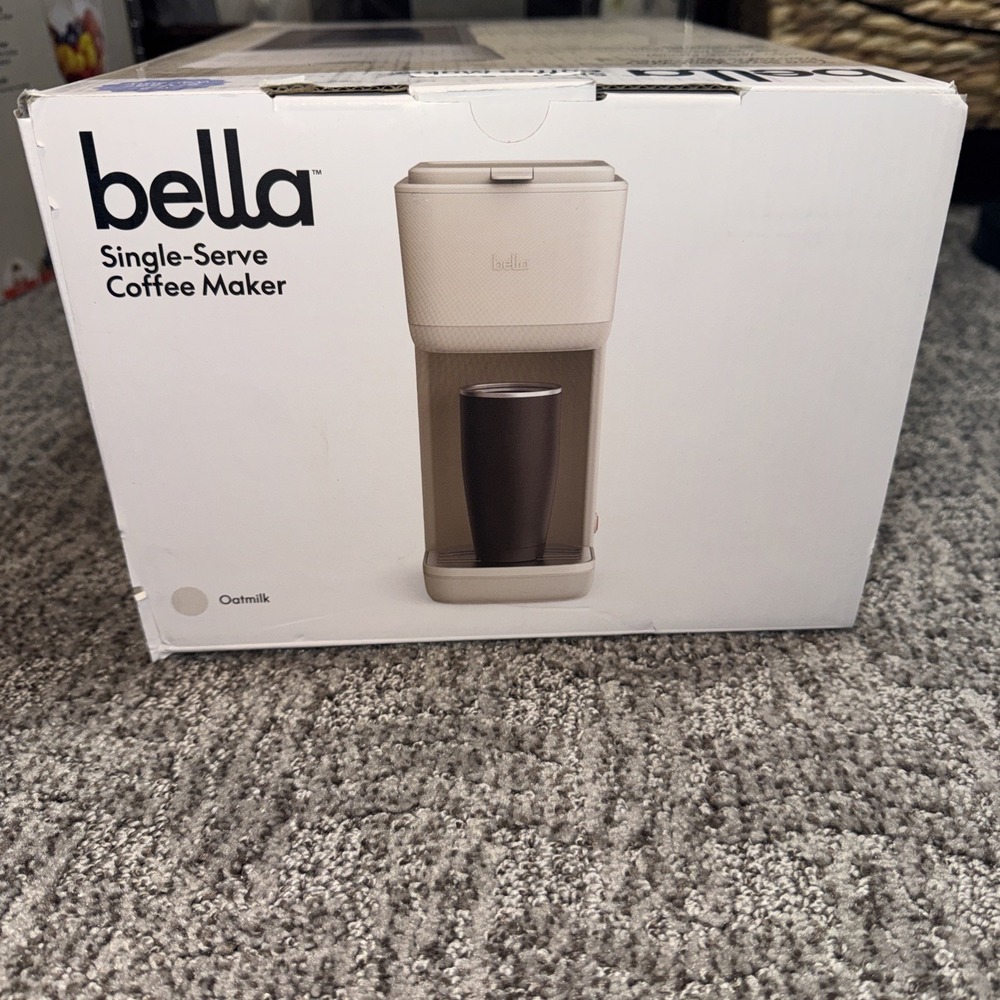 Bella Single Serve Coffee Maker (Size Your Way Size 6oz-14oz) Oatmilk Color- NEW - Picture 12 of 14